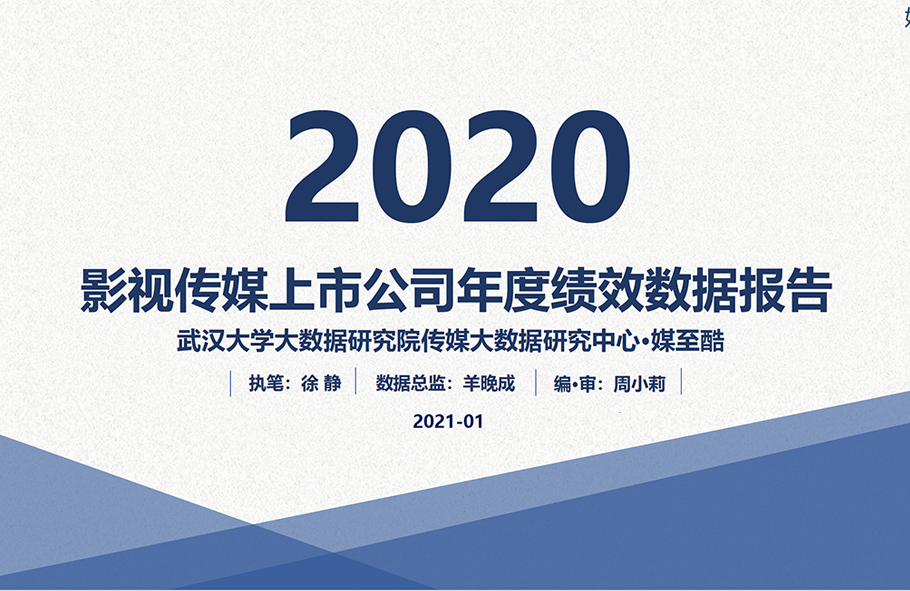 2020影视传媒上市公司年度绩效数据报告