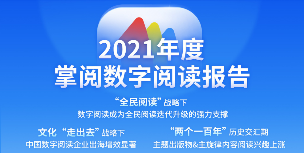 掌阅科技重磅发布《2021年度掌阅数字阅读报告》，人均数字阅读时长稳步上涨