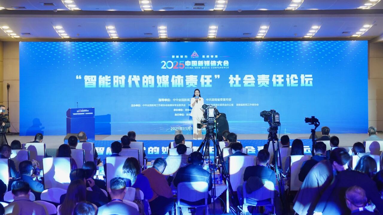 湖南出版集团承办2025中国新媒体大会社会责任论坛